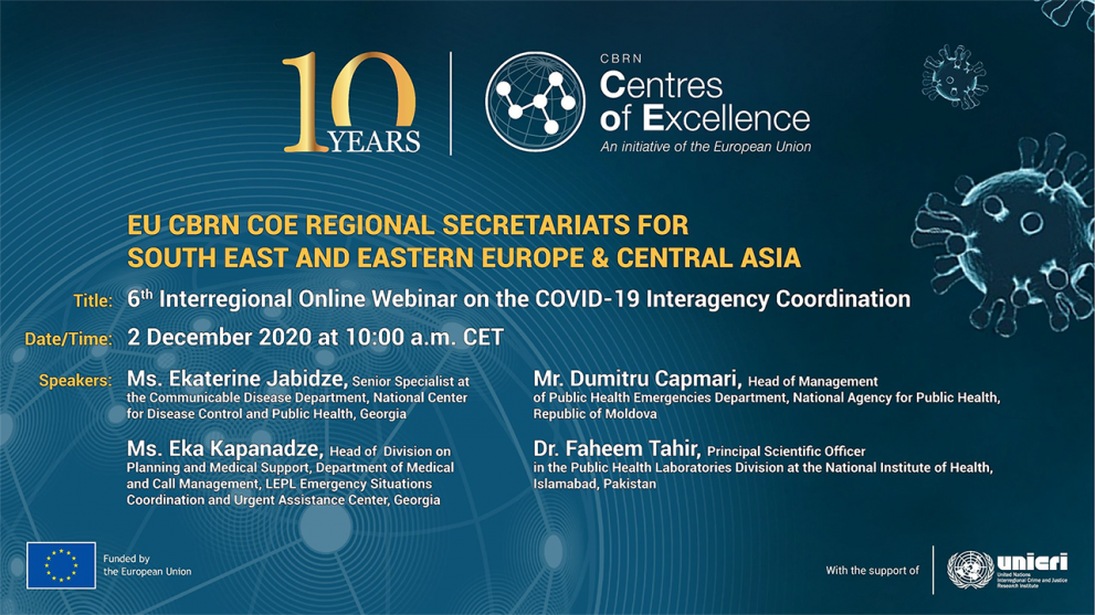 6th interregional webinar CoE