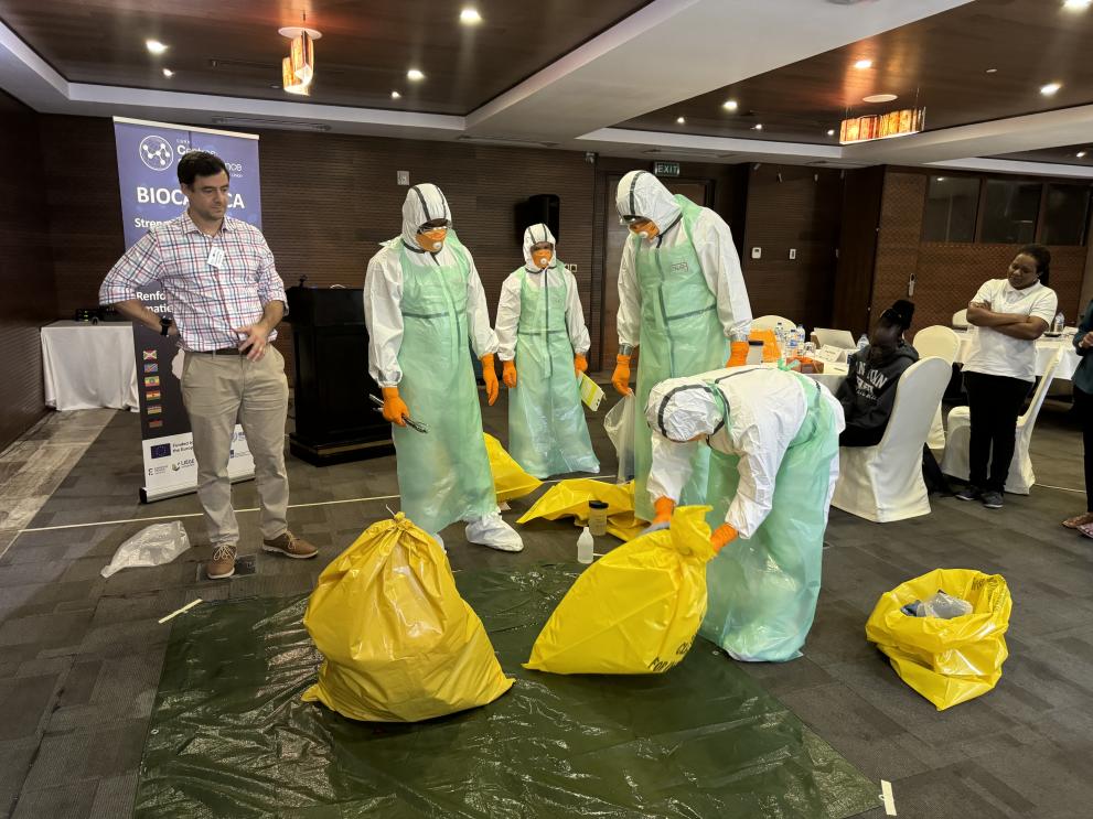 Train the Trainer for Seychelles and Kenya: ‘Biological waste management and dealing with infectious waste incidents’ 35