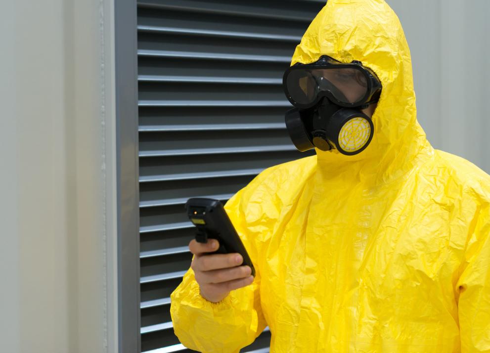 Woman in PPE