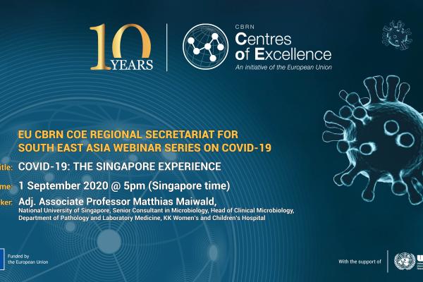 EU CBRN COE SEA Singapore Experience backdrop