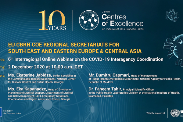 6th interregional webinar CoE
