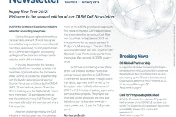 Thumbnail of CBRN CoE Newsletter Volume 2