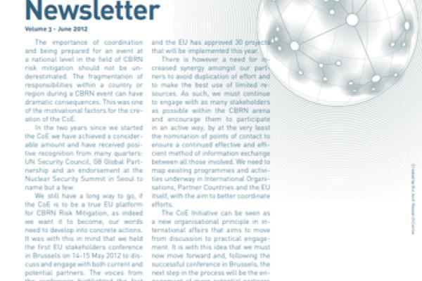 Thumbnail of CBRN CoE Newsletter Volume 3