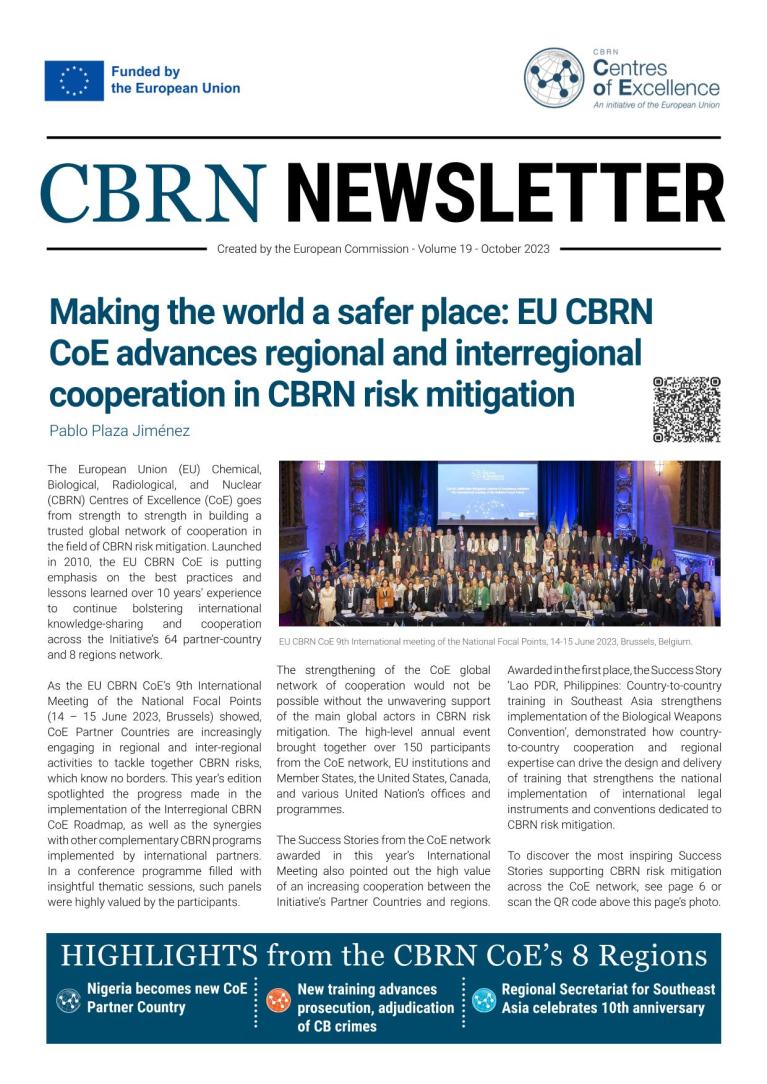 EU CBRN CoE Newsletter vol. 19
