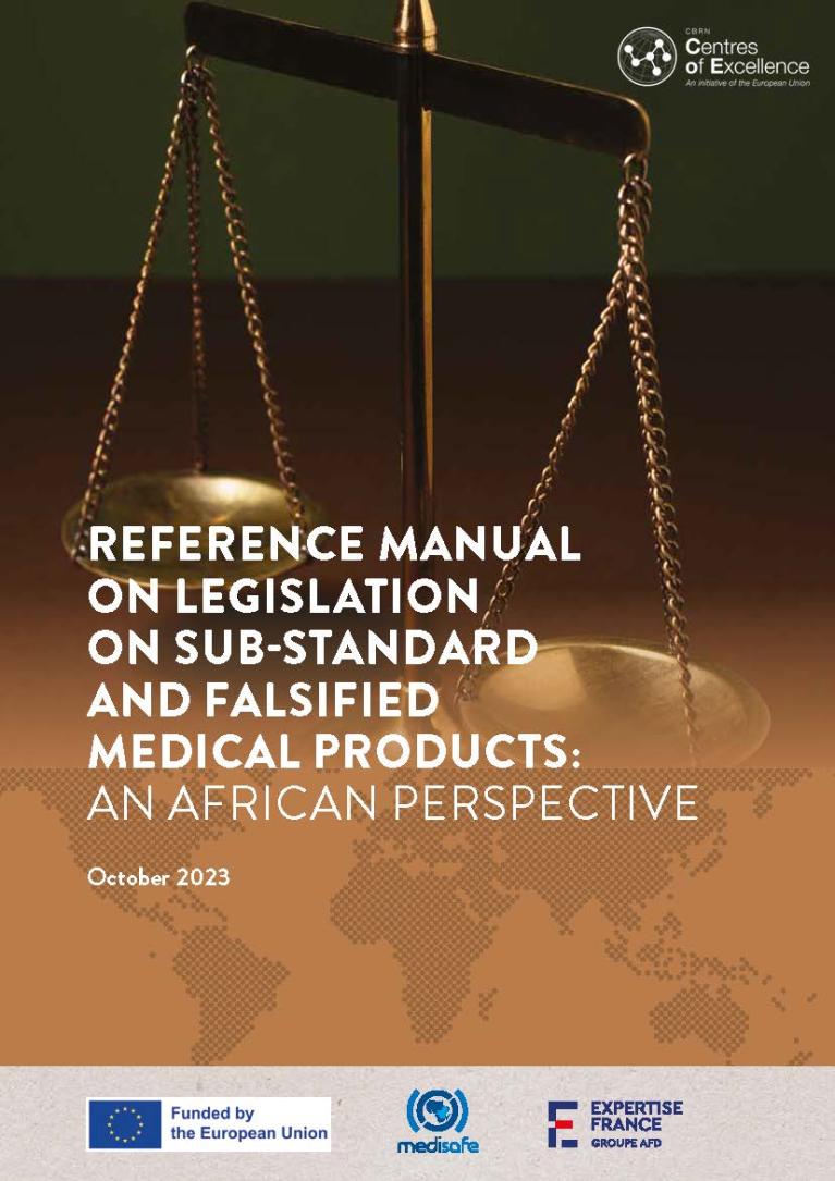 Front Cover - Reference Manual on Legislation on Sub-standard and Falsified Medical Products: An African Perspective
