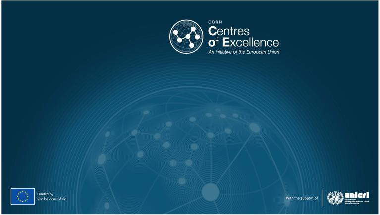 EU CBRN CoE Generic Webinar backdrop