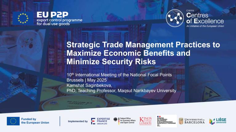 Strategic Trade Management Practices to Maximize Economic Benefits and Minimize Security Risks
